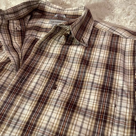 ✨17xHOST PICK✨Carhartt Plaid Button-Up - Picture 6 of 7